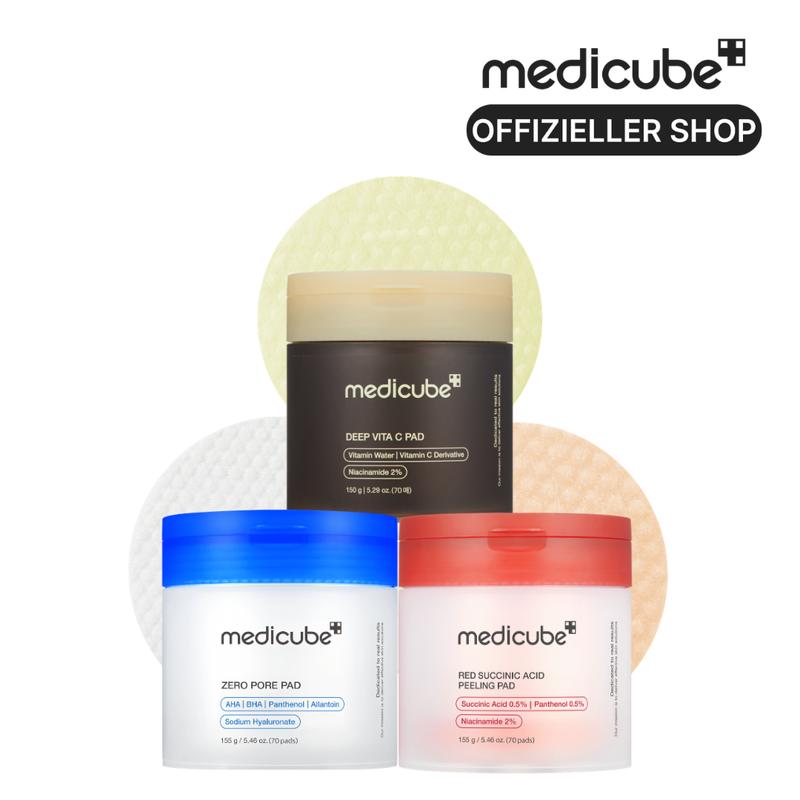 [medicube Offizieller Shop] Mix & Match Toner Pad Set | Porenpflege, Pflege nach Hautunreinheiten & Ausgleich des Hauttons für ein klares und strahlendes Hautbild