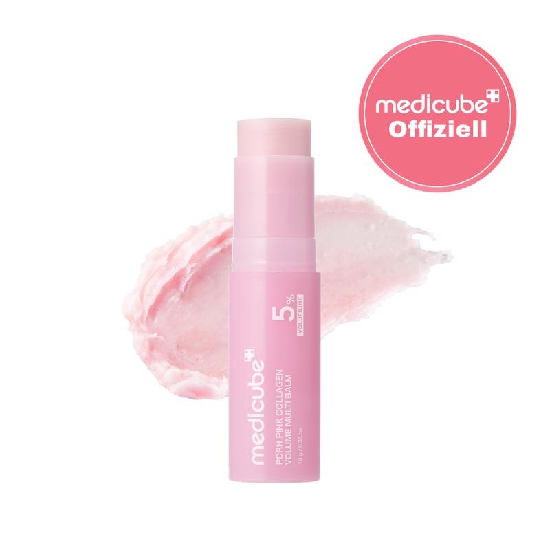 [medicube Offizieller Shop] PDRN Pink Collagen Volume Multi Balm | Stick mit 5 % Volufiline, PDRN und NAD für jugendlich aussehende Haut | Zur Milderung des Erscheinungsbildes feiner Linien, für Anti-Aging-Pflege | Augenpartie, Hals, Lachfalten und Lippen