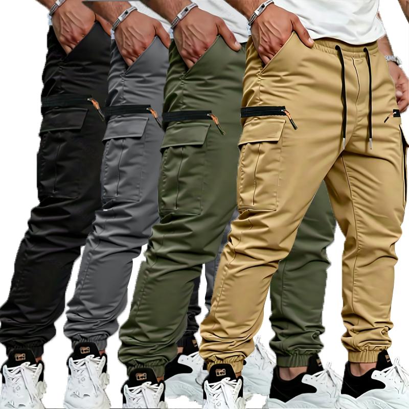 Mehrfarbige Cargohose im Jogger-Stil – taktische, lässige lange Hose mit mehreren Taschen, vielseitige Outdoor-Arbeitshose