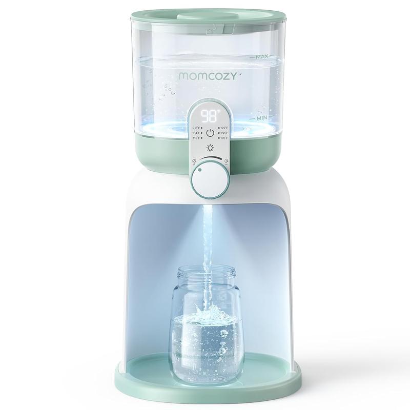 Momcozy Flaschenzubereiter Baby mit Dual Licht, Schneller Flaschenwärmer zur Milchzubereitung, 1,69 Liter Großvolumen, Milchzubereiter mit 6 Temperaturstufen, Grundausstattung für das Stillen