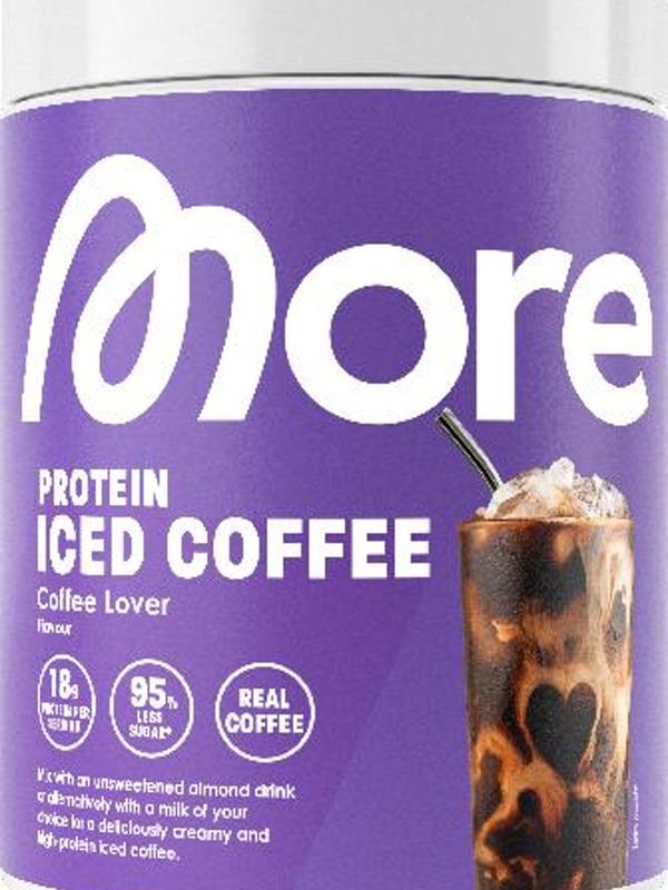 MORE Protein Iced Coffee, 300g, Coffee Lover, Eiskaffee mit wertvollen Proteinen, wenig Zucker und Fett - made in Germany