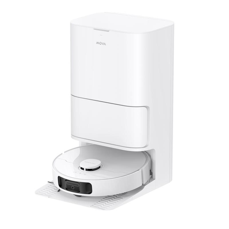 MOVA E30 Ultra Einsteiger-Saug- & Wischroboter für tägliche Reinigung & Haushalte mit Teppichen, 7.000 Pa, bis zu 120 Min. Laufzeit, Auto-Entleerung, selbstreinigende Mopps, 10,5 mm Moppanhebung, Teppicherkennung