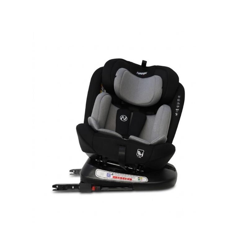 Nania Autositz Como drehbar um 360°, I-Size-Norm, 40–150 cm – anpassbar von der Geburt bis ca. 12 Jahren – ISOFIX-befestigungen
