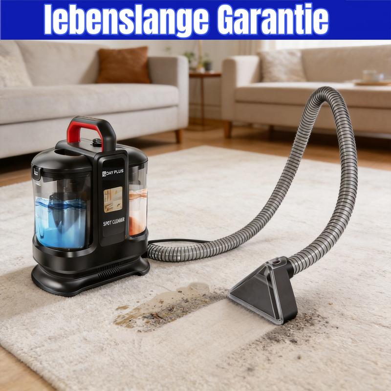 Nasssauger Polsterreiniger Gerät 600W 20 kPa Teppichreiniger Waschsauger, tragbarer Teppich Reinigungsgerät mit Selbstreinigungsfunktion und langem Schlauch für Teppiche, Sofas & Autos