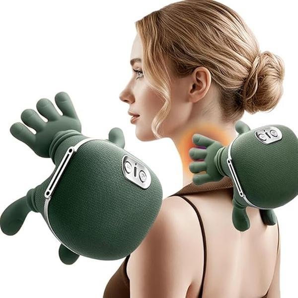 Neue Handmassagegerät, elektrisches Fingerform-Massagegerät für Hals und Schultern – Tiefenmassagegerät für Trapezmuskulatur, Rücken und Beine, neues Design, kabellos