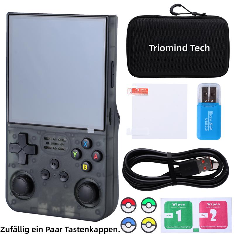Neue K40 Max Retro-Handheld-Spielekonsole, 4-Zoll-großes Display + Linux-System, wiederaufladbare & tragbare Mini-Konsole, perfektes Geschenk für Geburtstage