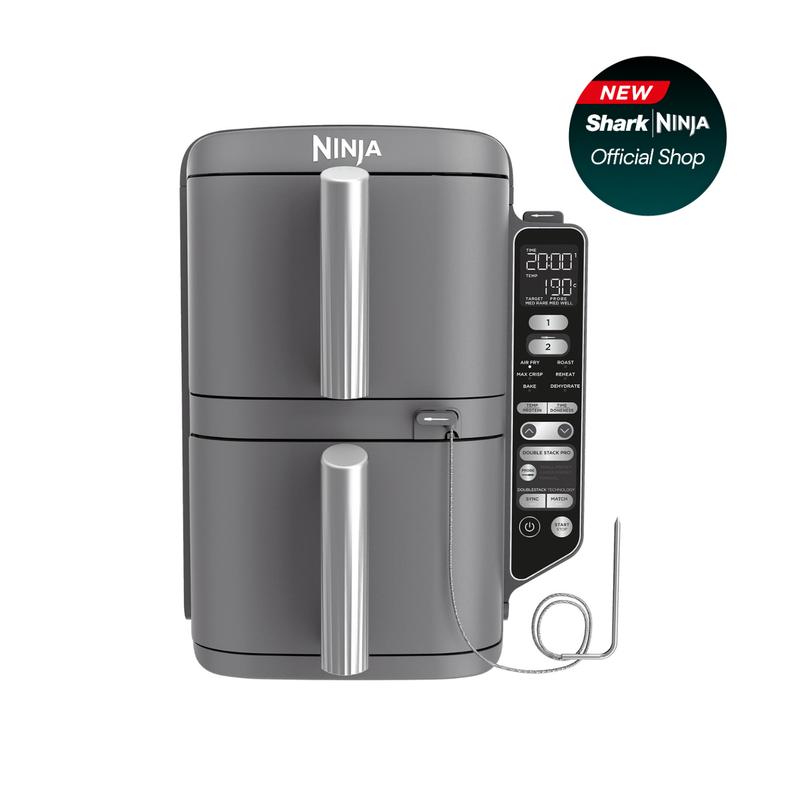 Ninja Double Stack XL-Heißluftfritteuse mit 2 Schubladen und Smart Cook System 9,5 L – SL451EU