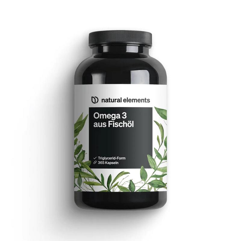 Omega 3 – 2000mg Fischöl pro Tagesdosis – mit EPA und DHA in Triglycerid-Form – Laborgeprüft und aufwendig aufgereinigt