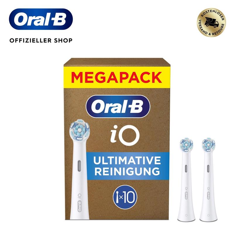 Oral-B iO Ultimative Reinigung, Original Aufsteckbürsten, Weiß, 10 Stück