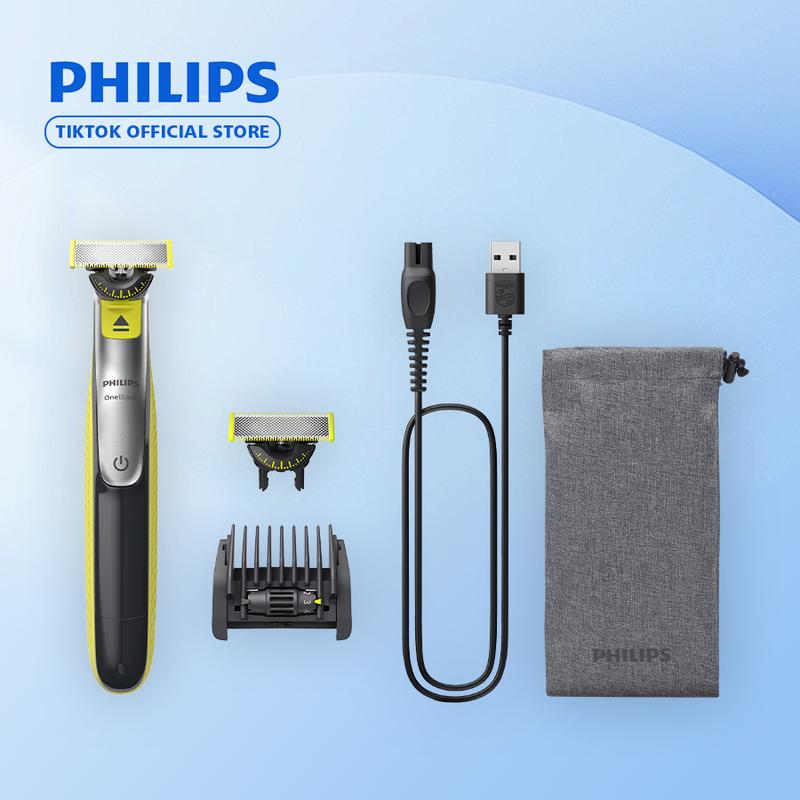 Philips OneBlade Face 360 Shaver + 1 Extra blade + 5-in-1 comb + soft pouch- QP2734/31