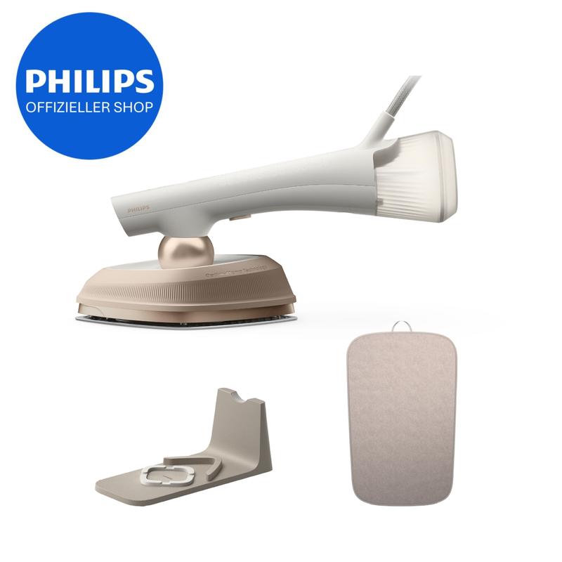 Philips OneTurn, 2-in-1 Bügeleisen & Steamer mit drehbarem Kopf, Einfach losbügeln – kein Brett, 45 g/min Dauerdampf, Energieeffizient 1800 W