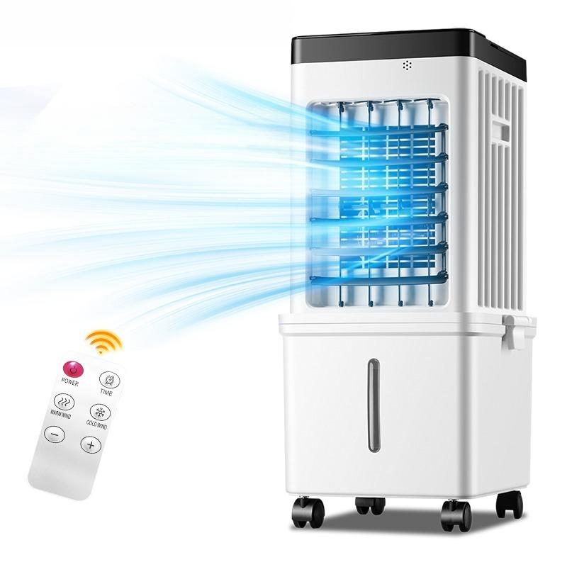Portable Mini Evaporative Air Cooler Fan für Zuhause Kleine bewegliche Klimaanlage mit Smart Fernbedienung leise niedriger Lärm Elektrischer Kühlventilator kompakte Desktop Tower Kühlungseinheit für Schlafzimmer Wohnzimmer