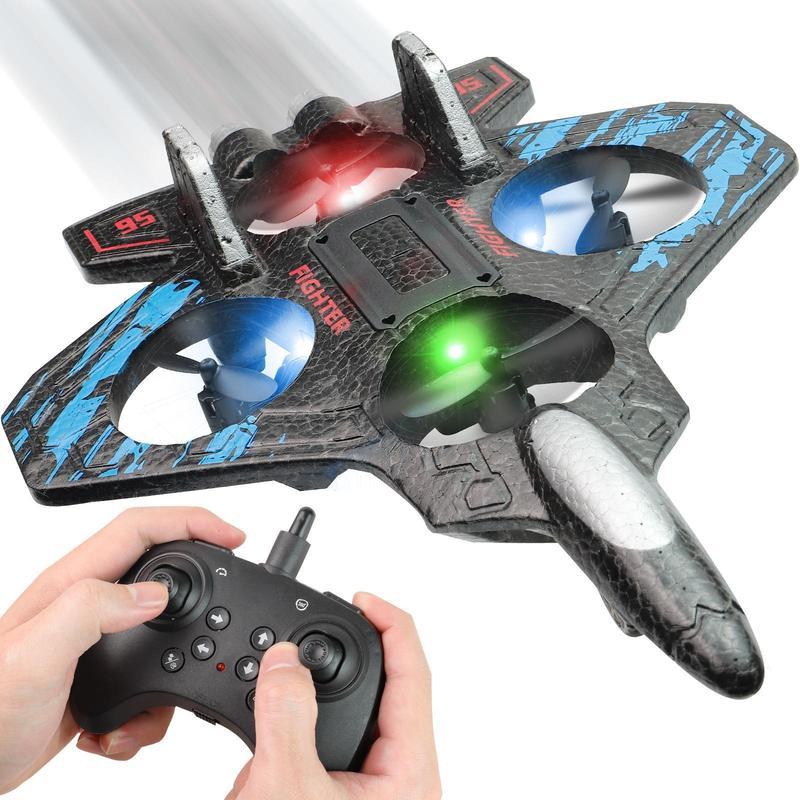 RC Stuntflugzeug – 360° Loopings, Drehungen & Schwebeflug, USB-C Schnellladung, ideales Geschenk für Kinder ab 8 Jahren