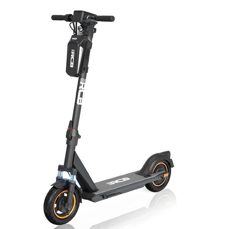 RCB EV10Z Elektroroller mit Straßenzulassung (ABE), 10 Zoll, 350 W Motor, 35-40 km Reichweite, faltbar, App-Steuerung, Doppelbremsung, Doppel-Absorber