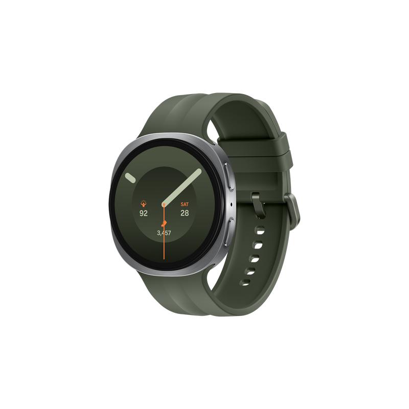 Samsung Galaxy Watch9, Silver, 44 mm, 445 mAh Akku, Bluetooth-Smartwatch mit EKG Messung, Stress, Antioxidantien-Index, Fitnessindex, Zykluskalender, Schlaftracking, Schlafapnoe, Wechselarmbänder für individuellen Look