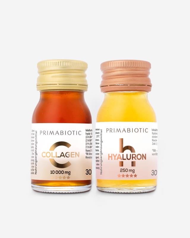 Set: Kollagen und Hyaluron veganer energie kg wellness-ergänzungsmittel zuckerfrei collagen peptides milchfrei apfel