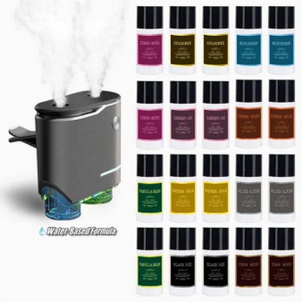 Shonoppy - Air Freshener & Humidifier, includes 20 bottles of water-soluble freshener, dual-spray humidifier, indoor home freshening and decoration gift set