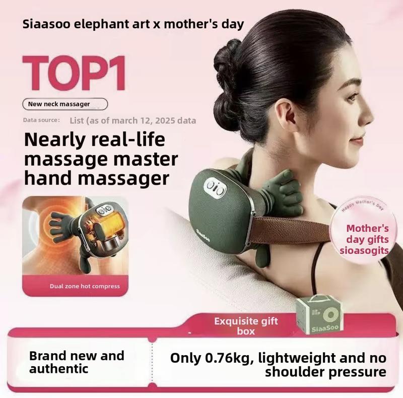 Shoulder Strap Heated Massager - Full Body Massage for Neck, Shoulder, Hand & Leg | Cervical Trapezius Relief Device