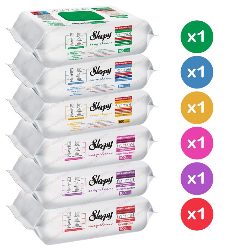 Sleepy Easy Clean Oberflächen Reinigungstücher 6er Sets - Sleepy Feuchttücher
