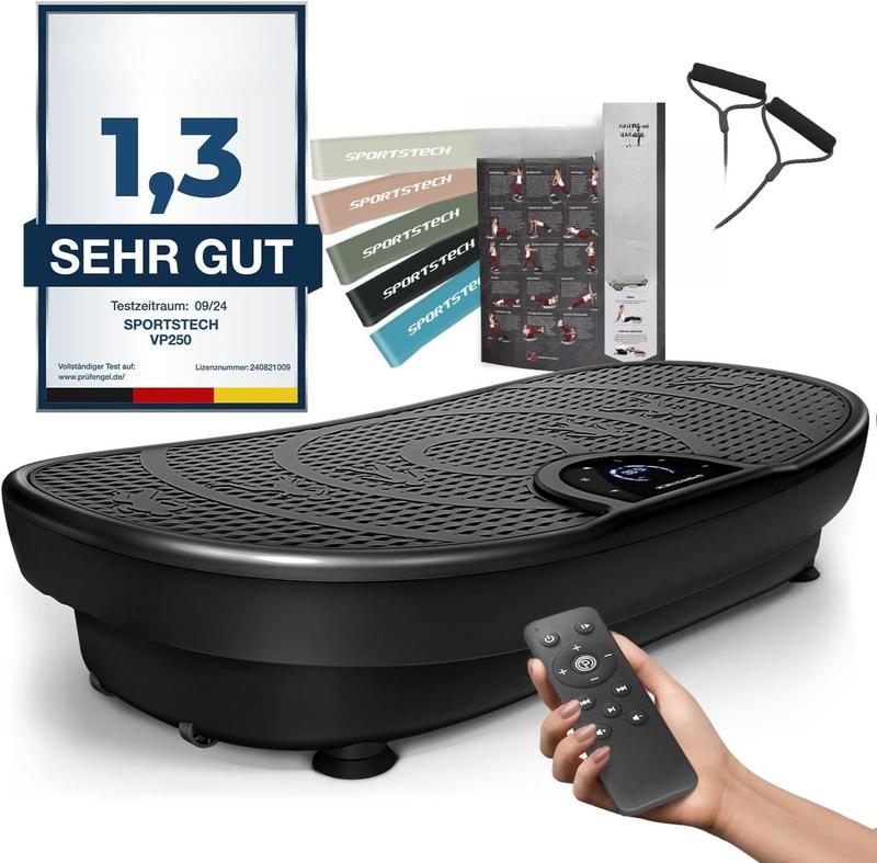 Sportstech VP250 Vibrationsplatte, schwarz