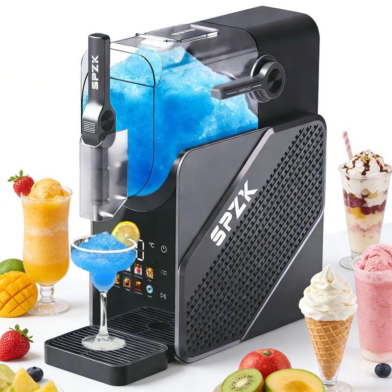 SPZK Slushie-Maschine für Zuhause, 2,5 L, ohne Eis, 7 Programme, Selbstreinigend, Gefrorene Getränke & Smoothie-Maschine für Margaritas, Frappés, Cocktails