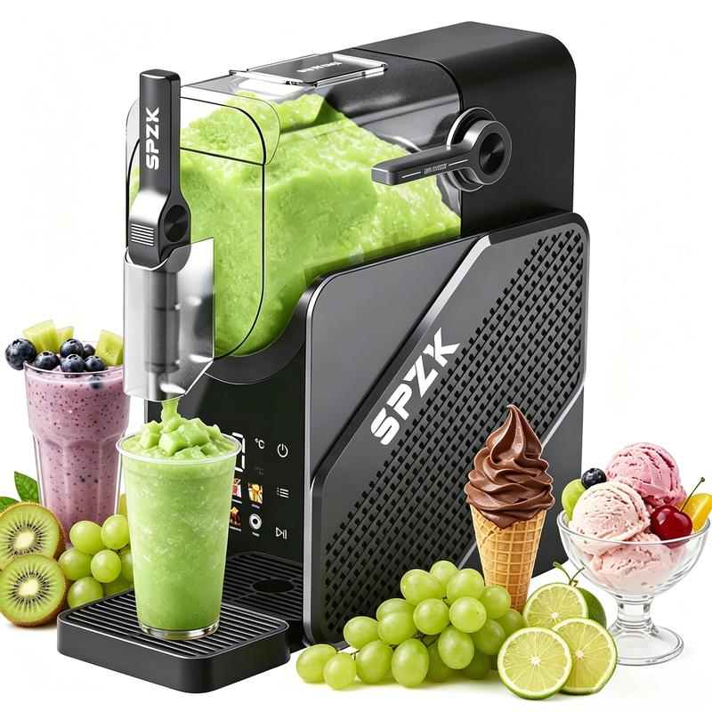 SPZK Slushie-Maschine / Slush-Eisbereiter / Frozen-Drink-Maker für Zuhause, 2,5 L Fassungsvermögen, eisfrei, 7 Programme, Selbstreinigend, Smoothie-Maschine, Granita-Bereiter, Margarita-, Frappé- & Cocktail-Maschine