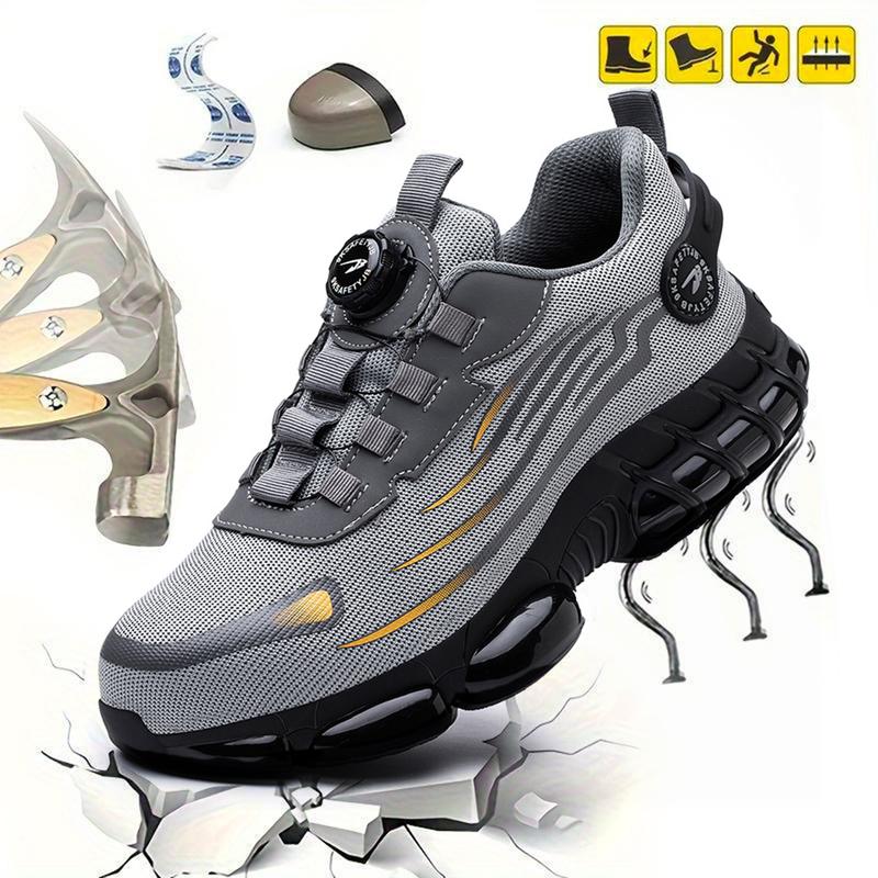 Stahlkappenschuhe für Herren, bequeme Sicherheitsarbeitsschuhe, rutschfest, leicht, pannensicher