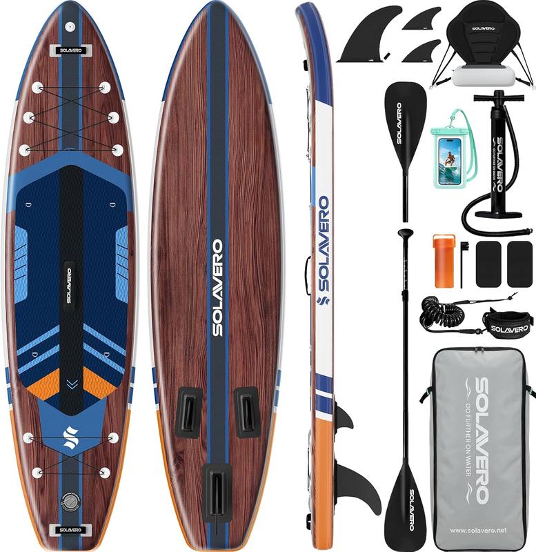 Stand Up Paddling Board mit Sitz, 350cm SUP Board mit Allem Zubehör, Aufblasbares Stand Up Paddle für Erwachsene Anfängerfreundlich, Extra Groß für 2 Personen & Familien, 200kg