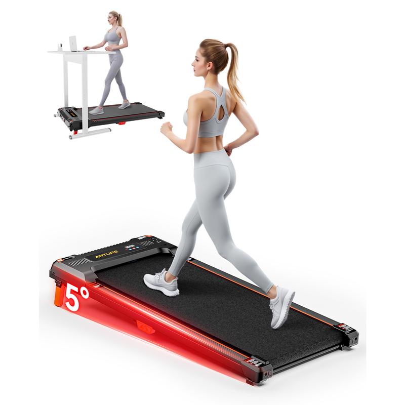 Steigungslaufband für Zuhause, 3-in-1 Walking Pad für unter den Schreibtisch, bis 150 kg belastbar, leises Laufband mit Stoßdämpfung, mit Fernbedienung und LED-Display, Indoor-Fitnessgerät für Home Office, Geschenkidee
