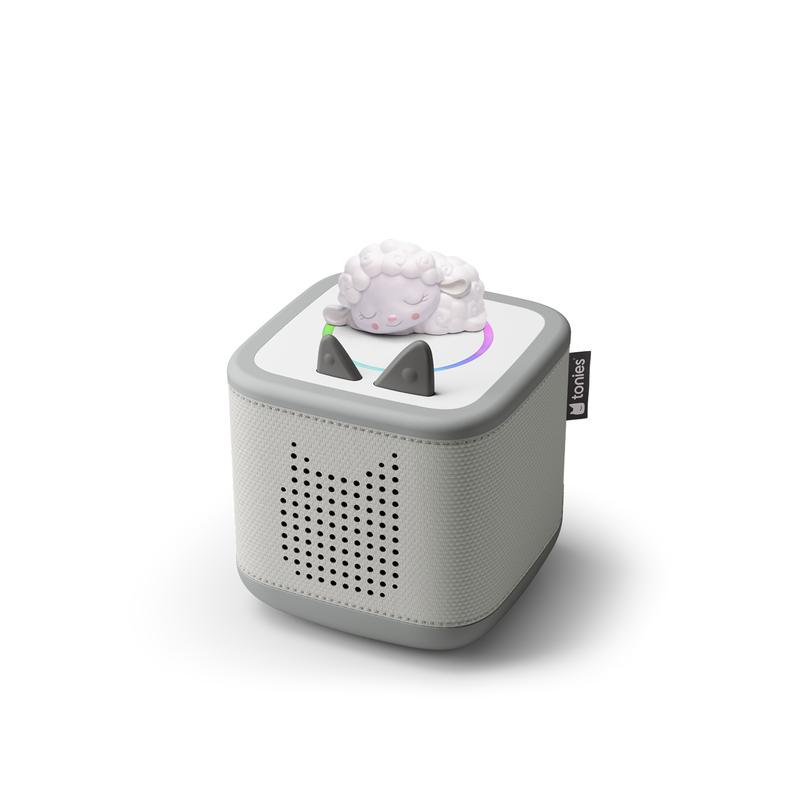 tonies Toniebox 2 Bundle Incl. 1 Tonie: Schlummerbande Schlummerschaf im Zauberwald, Mondgrau, Audioplayer für Hörbücher, Lieder, Einschlafen und Tonieplay für Kinder