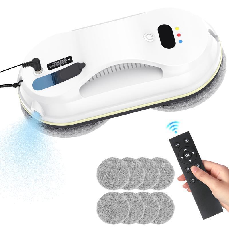 Ultradünner Fensterreinigungsroboter mit automatischer Wassernebelabgabe und Fernbedienung, Netzspannung 100–240 V AC, für Zuhause und Büro