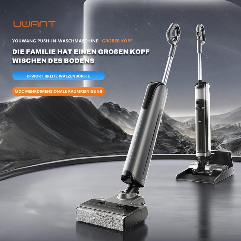 UWANT D700 Pro Nass-Trockensauger – 23.000Pa Saugkraft, 100°C Heißwasser & Elektrolyse-Sterilisation, 180° Liegefunktion, Randlose Reinigung, Selbstreinigende Station, Ideal für Tierhaare