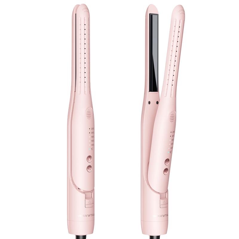 Wavytalk 0,65 Zoll Mini Glätteisen für kurzes Haar, Pencil Flat Iron mit Cool Air Technologie, Styling Tool für Pixie Cut, Kanten & Locken, 360° Luftstrom für langanhaltenden Halt