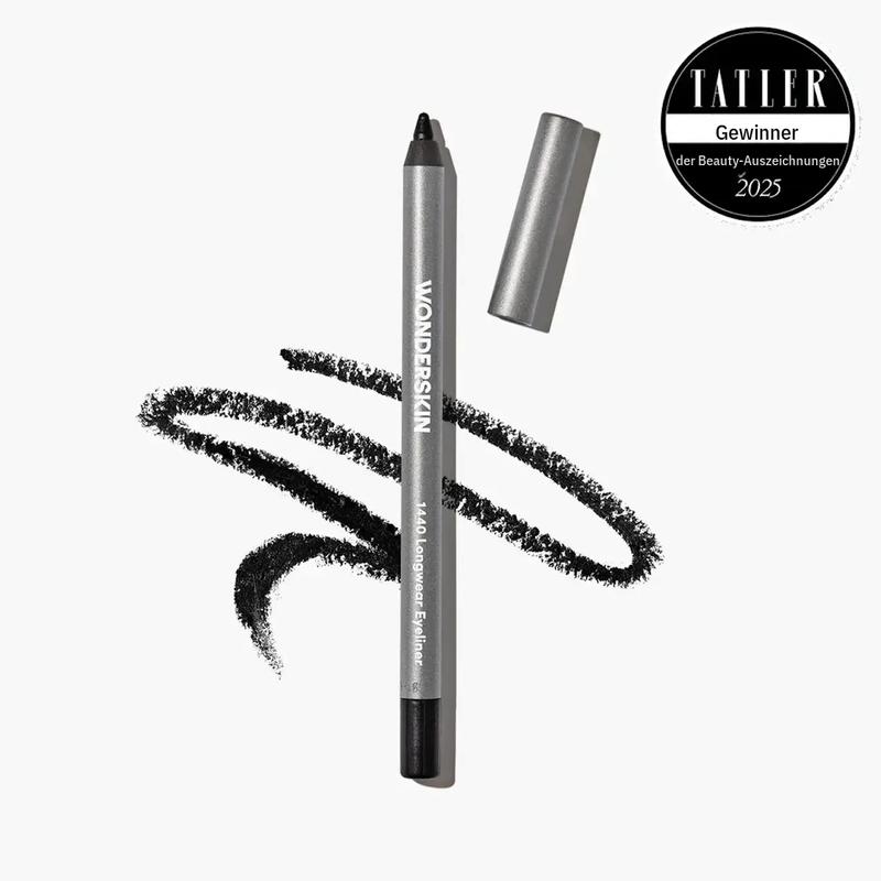 Wonderskin 1440 Longwear Eyeliner – leichter, wasserfester Eyeliner mit bis zu 24 Stunden Halt, TruGlide-Technologie für ultra-cremige, weiche und geschmeidige Anwendung, vegan & tierversuchsfrei