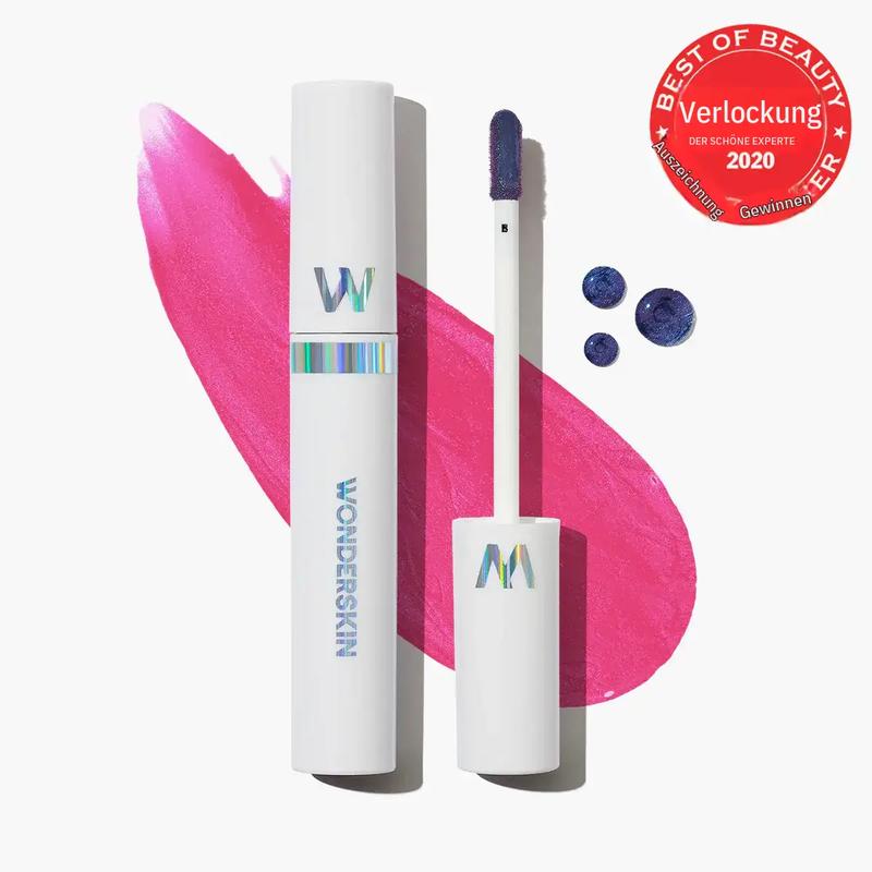 Wonderskin WONDER BLADING Lip Stain Masque – langanhaltende, wasserfeste und transferfeste Lipgloss-Farbe mit feuchtigkeitsspendender veganer Formel für weiche Lippen ohne Verblassen
