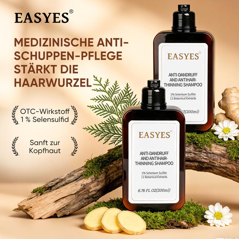 【Y】Easyes Rosmarin Shampoo – sanfte Reinigung ohne Sulfate & Parabene, mit feuchtigkeitsspendender Pflege