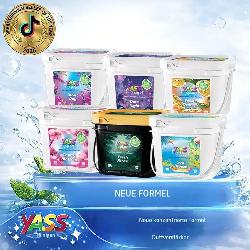 Yass Clean Duftperlen für die Reinigung – Neue verbesserte Formel, 2,5 L / 1,8 kg, langanhaltender Duft, geeignet für empfindliche Haut, Nanotechnologie für langsame Freisetzung, spezielle Beutel inklusive